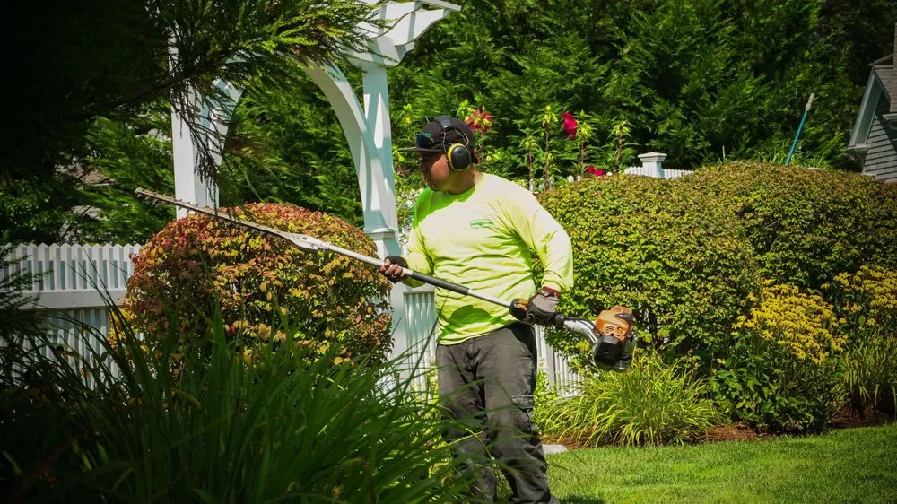 Custom yard maintenance with custom design in Harwich, MA by Green Bird Landscaping