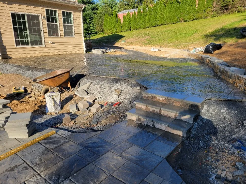 Expert lawn mowing service for outdoor upgrades in Reisterstown, MD by Green Boy Landscaping