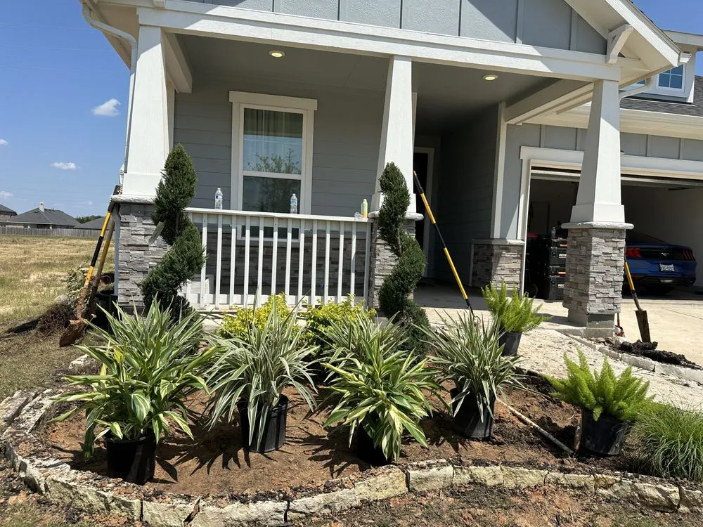 Expert yard cleanup service for residential properties in Katy, TX by Green Bros Tx Landscaping