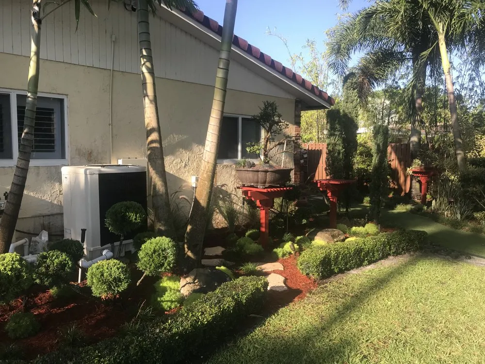 Professional residential landscaping in Miami, FL by Green Brothers Group