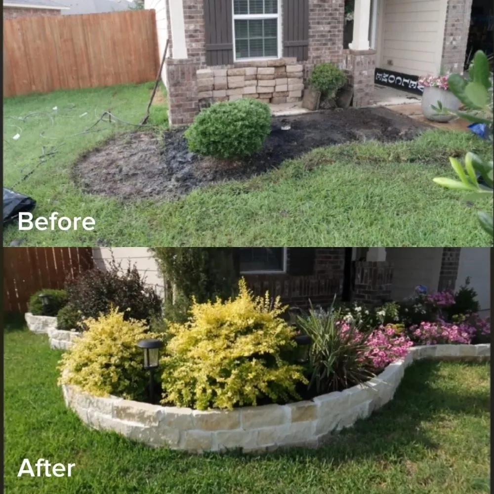 Professional garden landscaping for year-round maintenance across Denton, TX - Green Care Landscape Service
