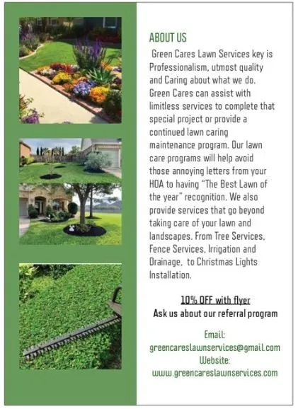 Trusted lawn care service for outdoor upgrades in Katy, TX by Green Cares Lawn Services
