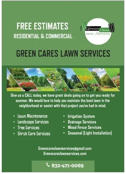 Trusted outdoor landscaping in Katy, TX by Green Cares Lawn Services