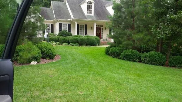 Custom garden landscaping in Cary, NC by Green Carolina Landscaping
