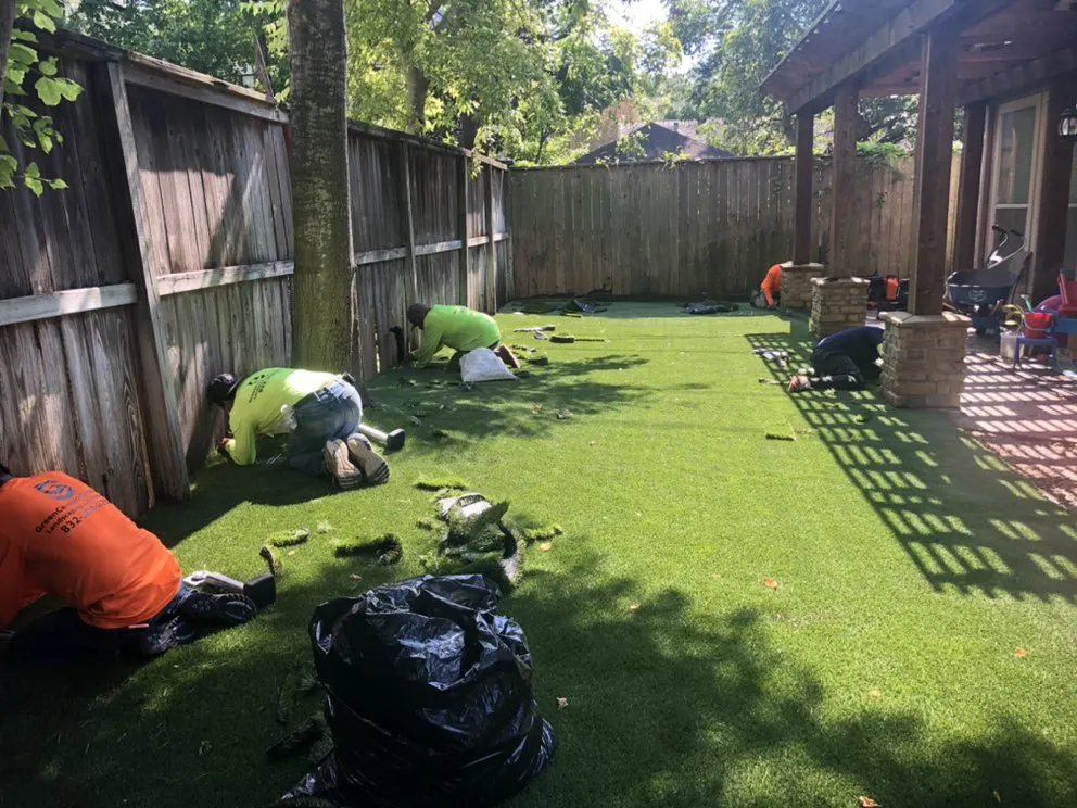 Expert landscape installation for year-round maintenance in Houston, TX by Green Century Services