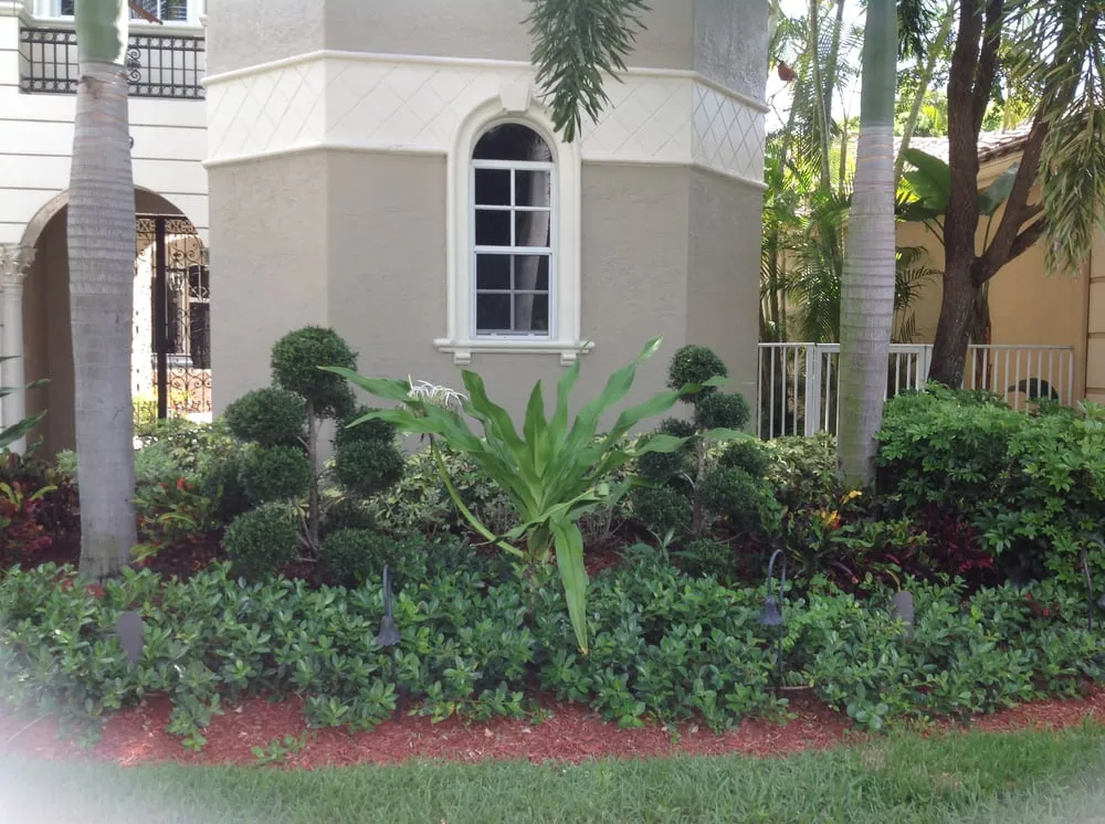 Professional outdoor landscaping for beautiful yards in Boca Raton, FL by Green Day Tree & Landscape