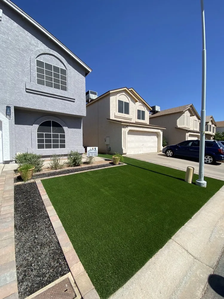 Custom lawn mowing service for outdoor upgrades across Mesa, AZ - Green Desert Paradise