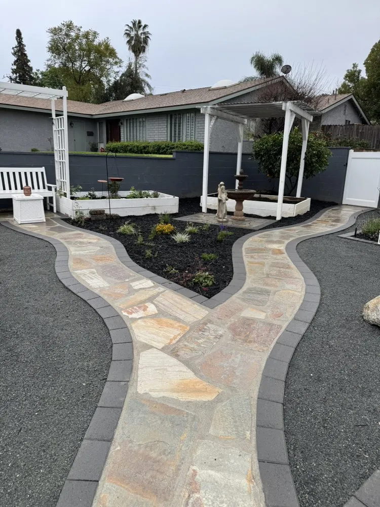 Affordable garden landscaping for homes in Yucaipa, CA by Green Diamond Landscape