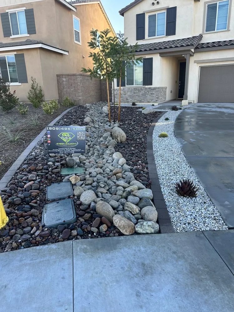 Custom residential landscaping for outdoor upgrades in Yucaipa, CA by Green Diamond Landscape