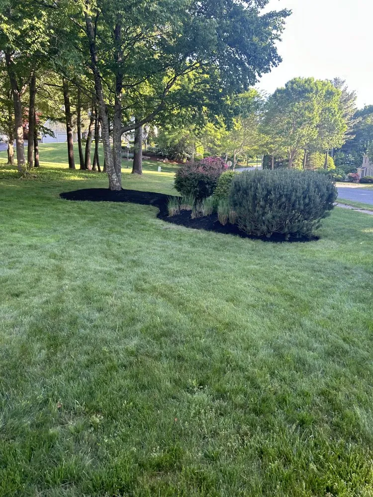 Custom outdoor landscaping in Kingston, MA by Green Diamond Landscaping