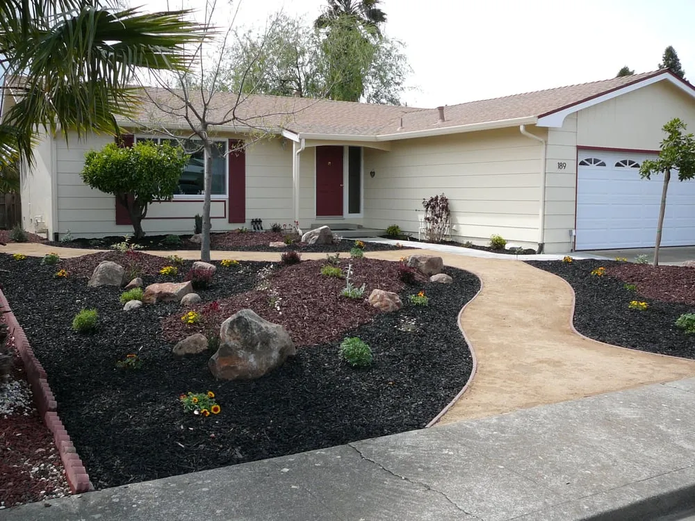 Custom landscape installation in Vacaville, CA - Green Dreams, Inc
