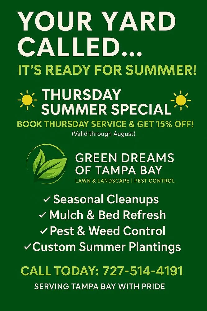 Local lawn care service in Port Richey, FL by Green Dreams of Tampa Bay