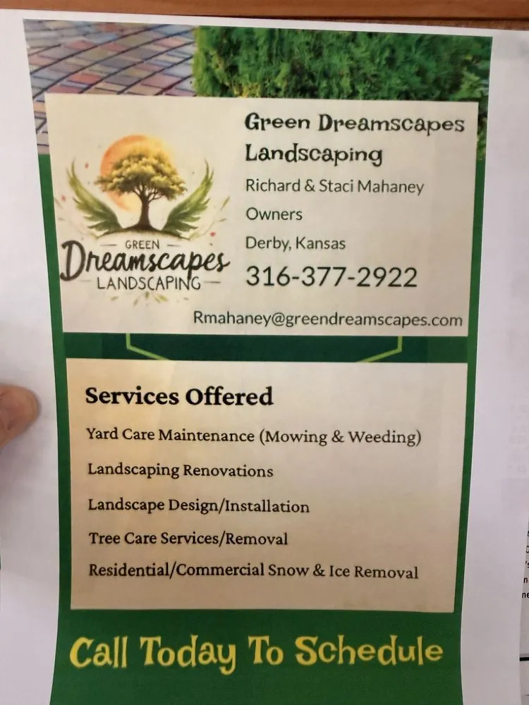 Custom landscape installation in Derby, KS by Green Dreamscapes