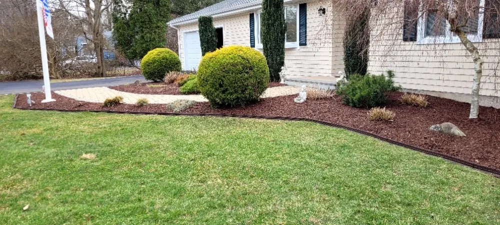 Custom outdoor landscaping in West Haven, CT by Green Earth Gardening & Lawn Care Service