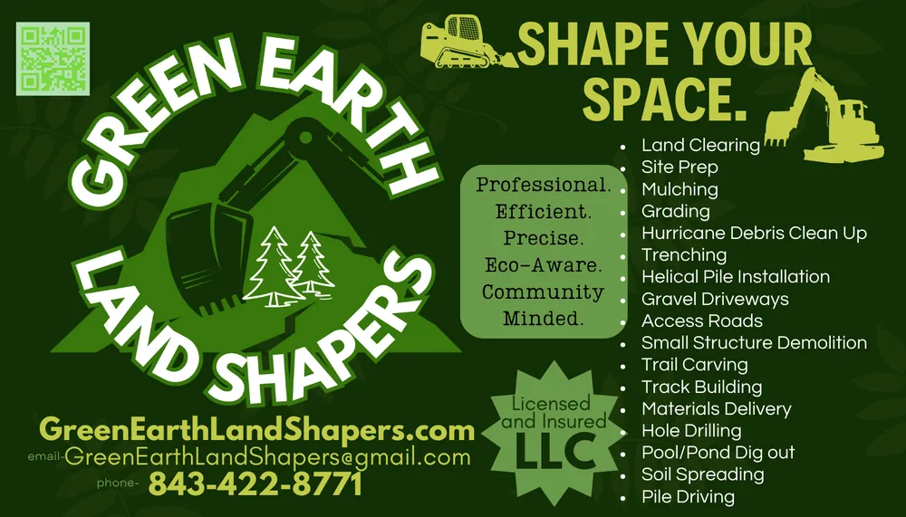 Trusted residential landscaping with custom design in Okatie, SC by Green Earth Land Shapers