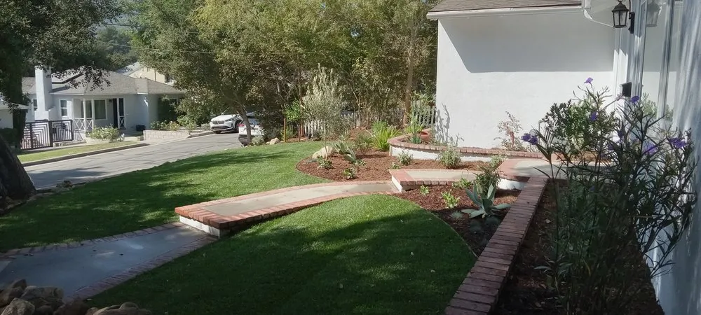 Professional lawn mowing service for outdoor upgrades across Upland, CA - Green Earth Landscapes and Tree Service