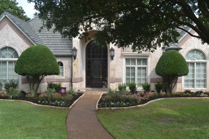 Custom landscape installation in Haslet, TX - Green Earth Services Of Texas