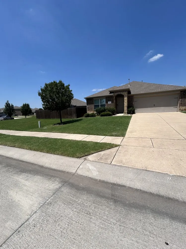 Custom landscaping services for beautiful yards in Princeton, TX by Green Edge Lawn Care