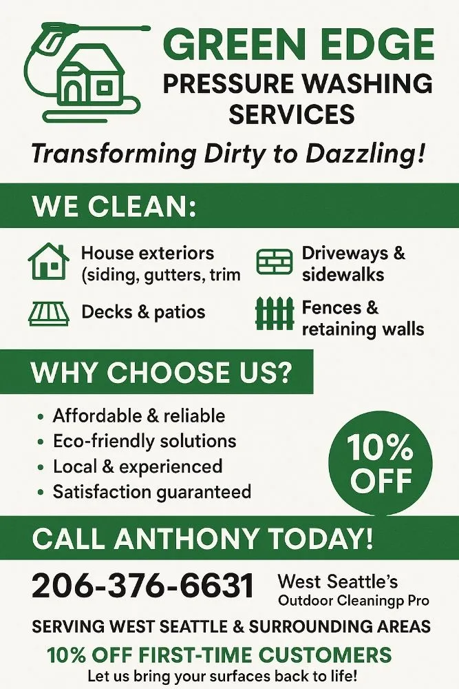 Custom yard cleanup service in Seattle, WA by Green Edge