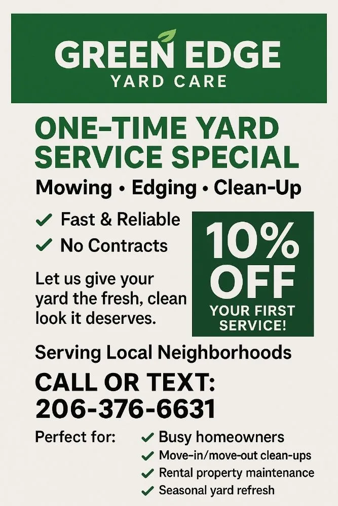 Local residential landscaping in Seattle, WA - Green Edge