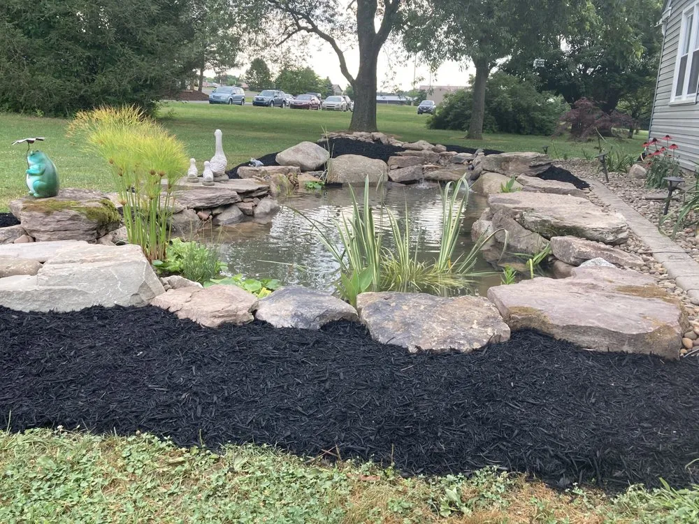 Custom garden landscaping in Cogan Station, PA by Green Element Design