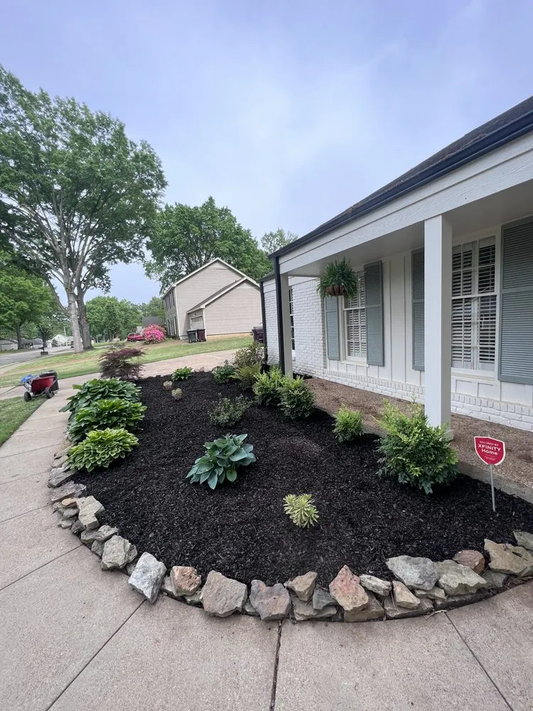 Local landscape installation in Memphis, TN by Green elite Landscape & Lawn
