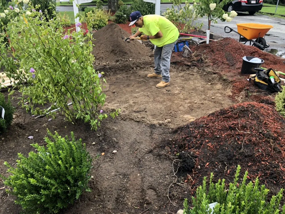 Affordable garden landscaping in Lincoln, RI by Green Environment Landscaping