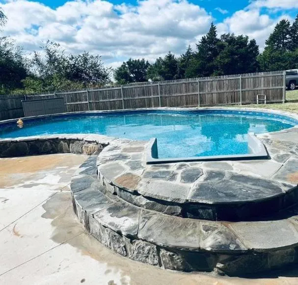 Professional outdoor landscaping for homes in Tuttle, OK by Green Escape Oasis & Const