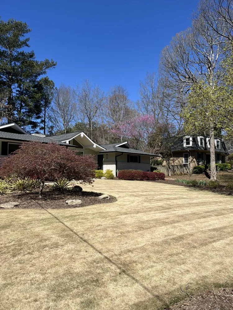 Professional landscape design for residential properties in Lawrenceville, GA by Green Fern Landscaping