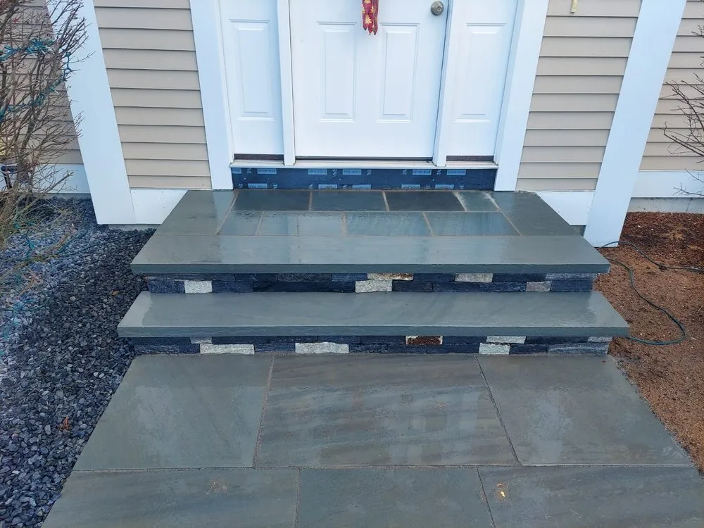 Professional landscape installation in Sharon, MA - Green Fields Landscaping