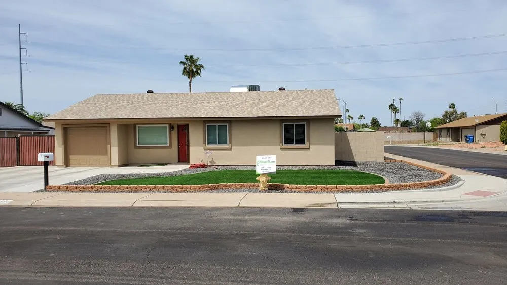 Affordable landscape design for residential properties in Phoenix, AZ by Green Forever Arizona Synthetic Turf & Pavers