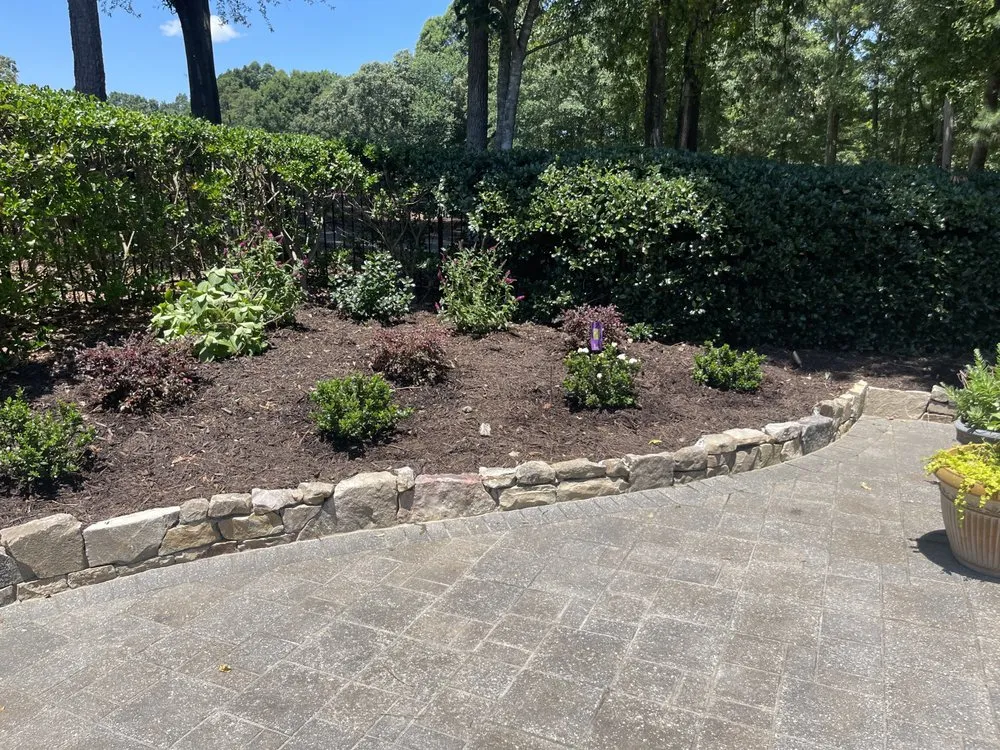 Custom yard cleanup service for year-round maintenance in Atlanta, GA by Green Garden Lawn & Landscape