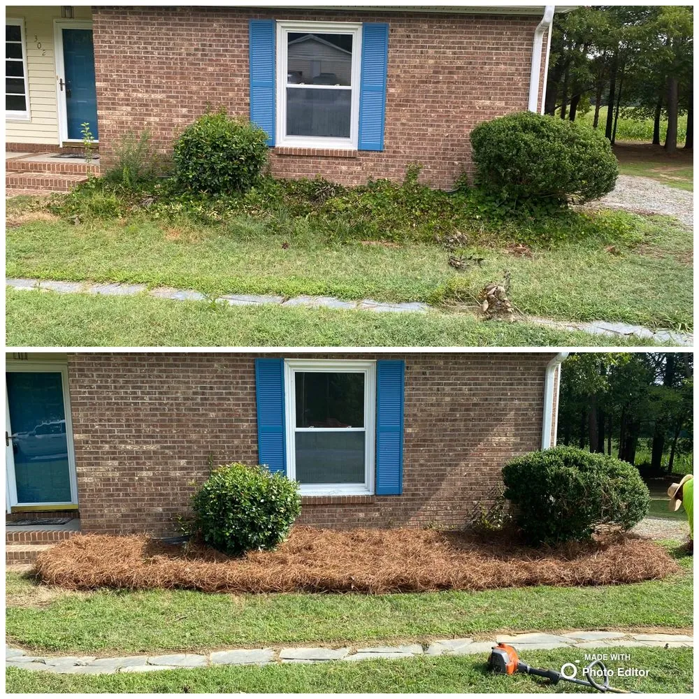 Professional residential landscaping in Monroe, NC by Green Garden Lawn Care