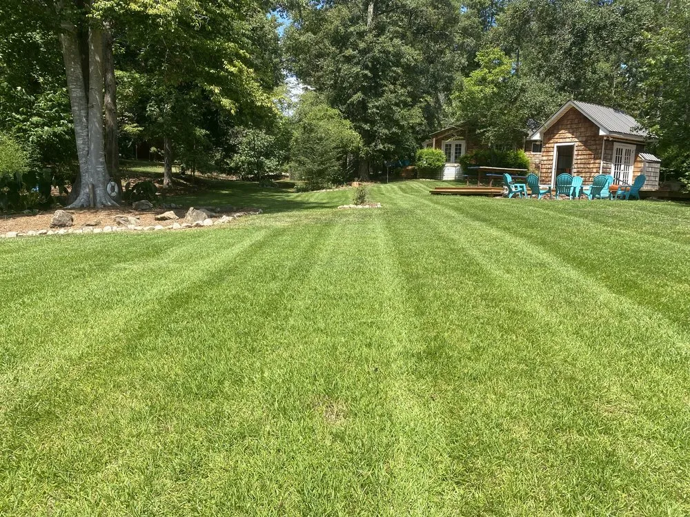 Professional landscape installation for homes in Eatonton, GA by Green Gardens Lawn Service