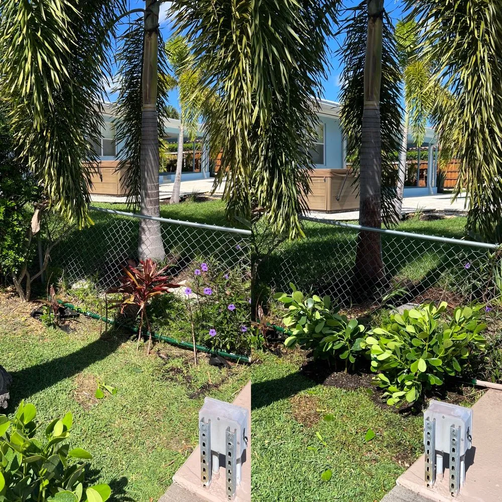 Professional landscape installation for residential properties in Port Saint Lucie, FL by Green Gean Lawn Care and Services