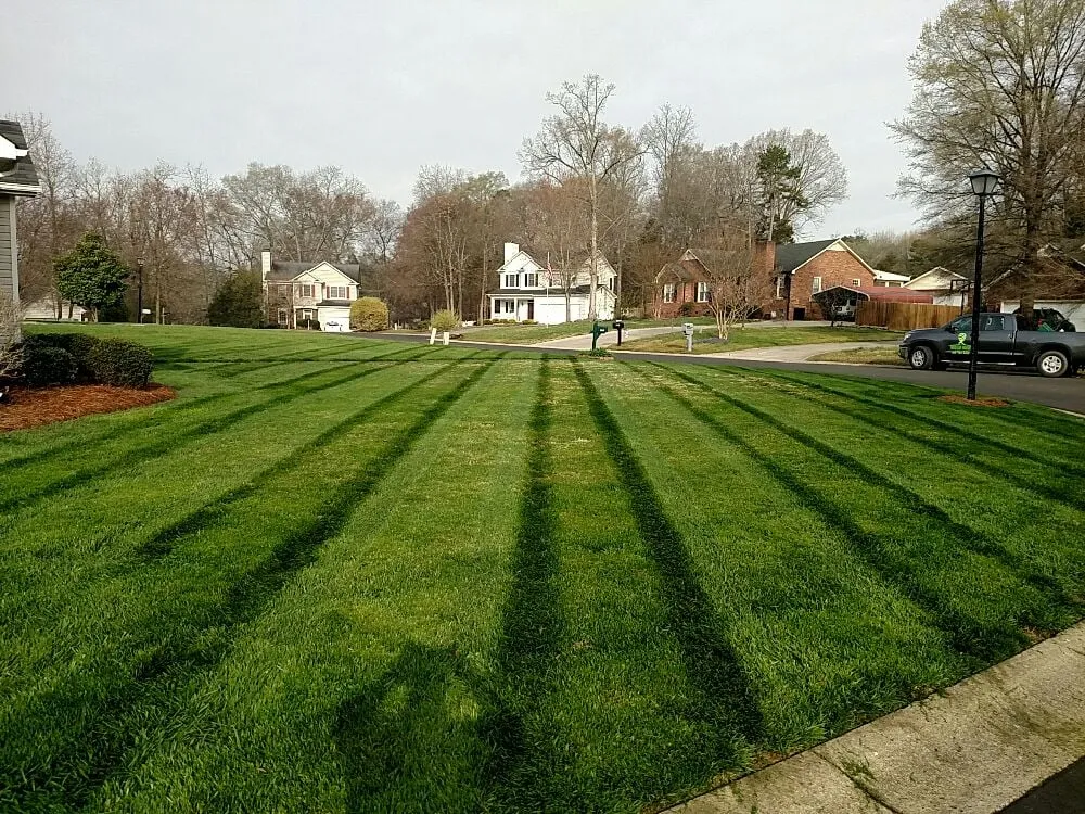 Expert outdoor landscaping for residential properties in Concord, NC by Green Giant Lawn Care