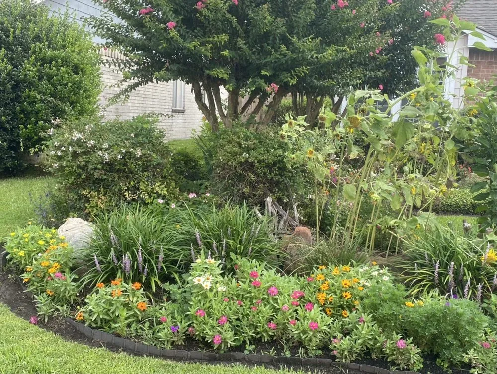 Professional garden landscaping for beautiful yards in Humble, TX by Green Goddess Landscaping