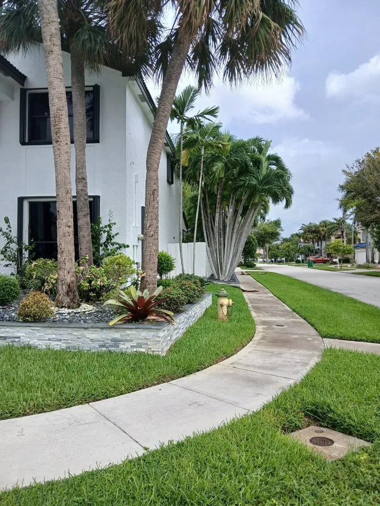 Local residential landscaping in Opa Locka, FL by Green Grass III Landscaping