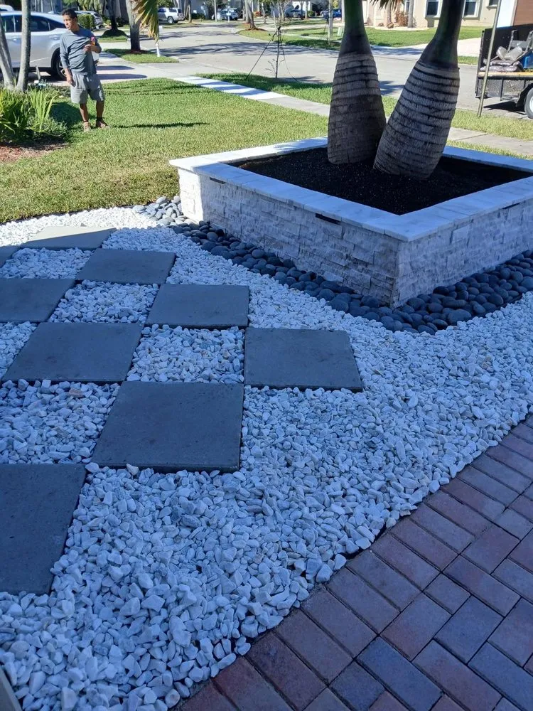 Affordable residential landscaping with custom design across Opa Locka, FL - Green Grass III Landscaping