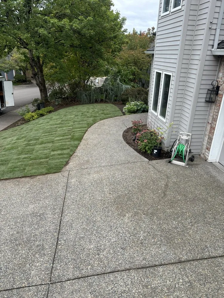 Custom landscape design with custom design across Forest Grove, OR - Green Grove Yard Maintenance