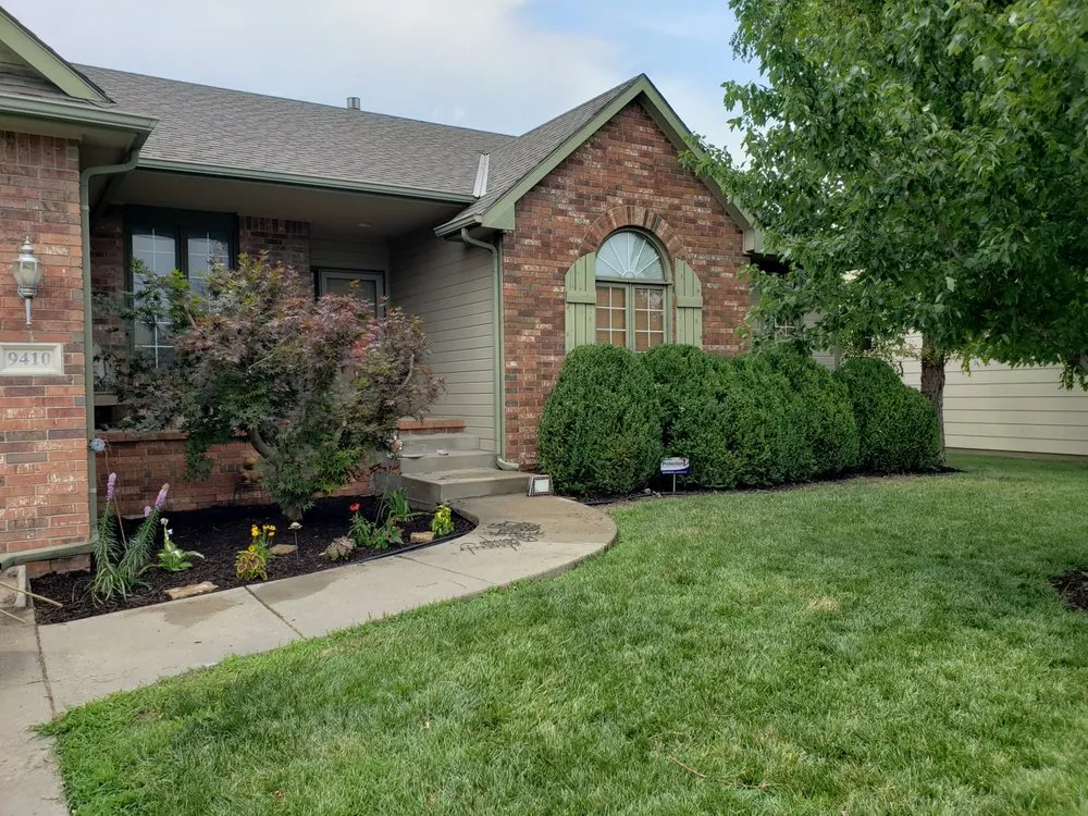 Professional landscaping services in Wichita, KS by Green Guys Lawn Service