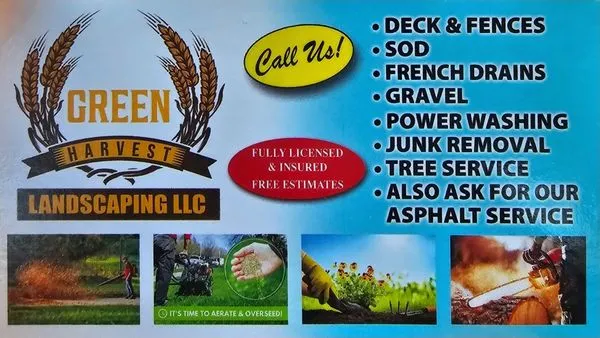 Green Harvest Landscaping Logo