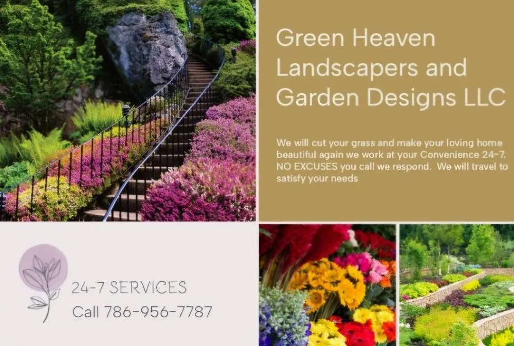Custom landscape design in Miami Gardens, FL by Green Heavens Landscapers and Design