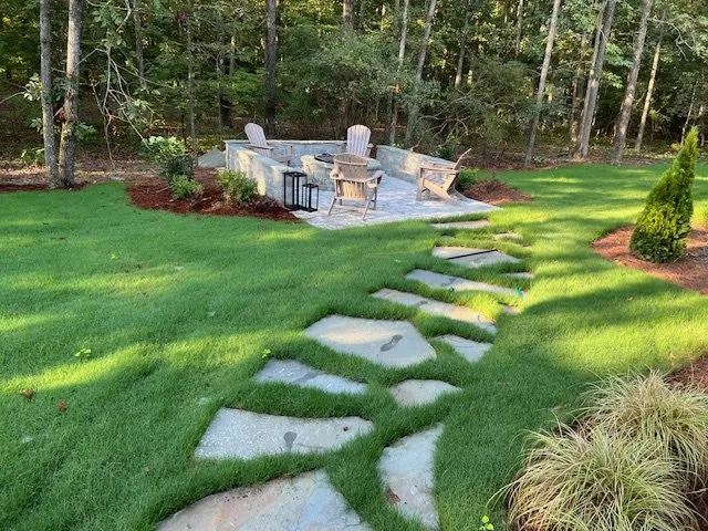 Professional garden landscaping in Locust, NC by Green Heron