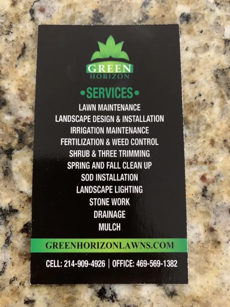 Top-rated lawn care service for year-round maintenance in Little Elm, TX by Green Horizon Lawn Care & Irrigation