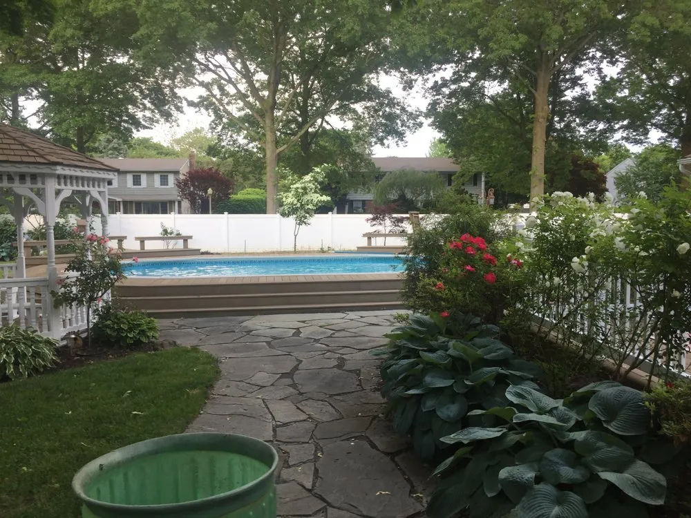 Top-rated outdoor landscaping in East Northport, NY by Green Hornet Landscaping