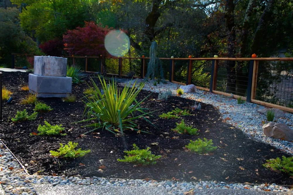 Custom outdoor landscaping for homes in Petaluma, CA by Green Images and Design