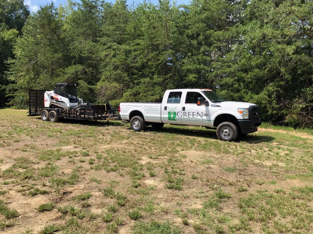 Professional outdoor landscaping with custom design across Whitsett, NC - Green Innovations