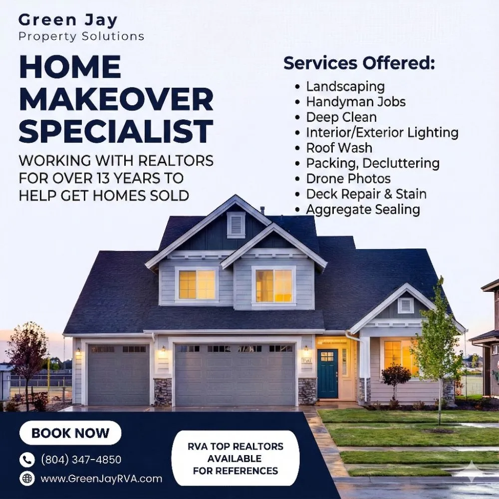 Expert outdoor landscaping in Midlothian, VA by Green Jay Property Solutions