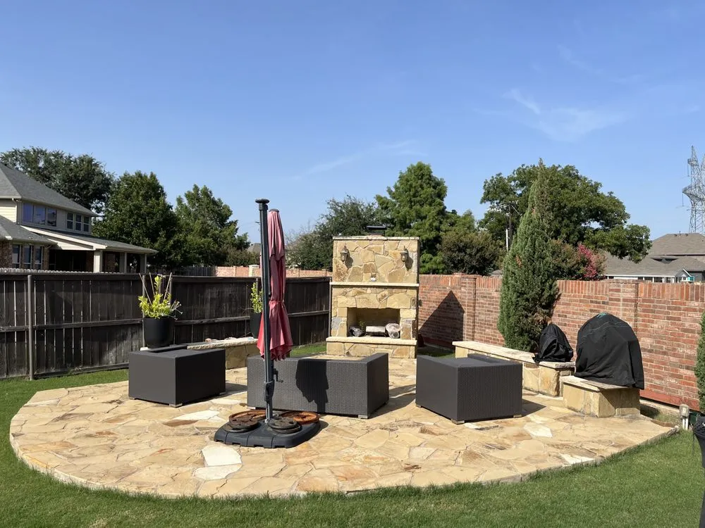 Custom garden landscaping for beautiful yards across Cedar Hill, TX - Green Key Exterior Solutions